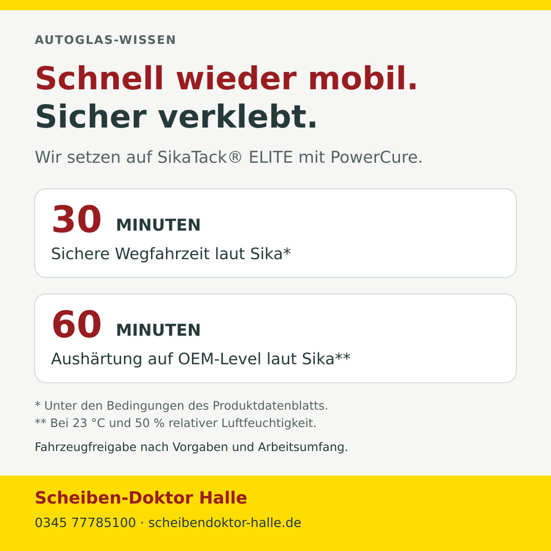 Scheibenklebstoffe: Warum wir SikaTack ELITE nutzen