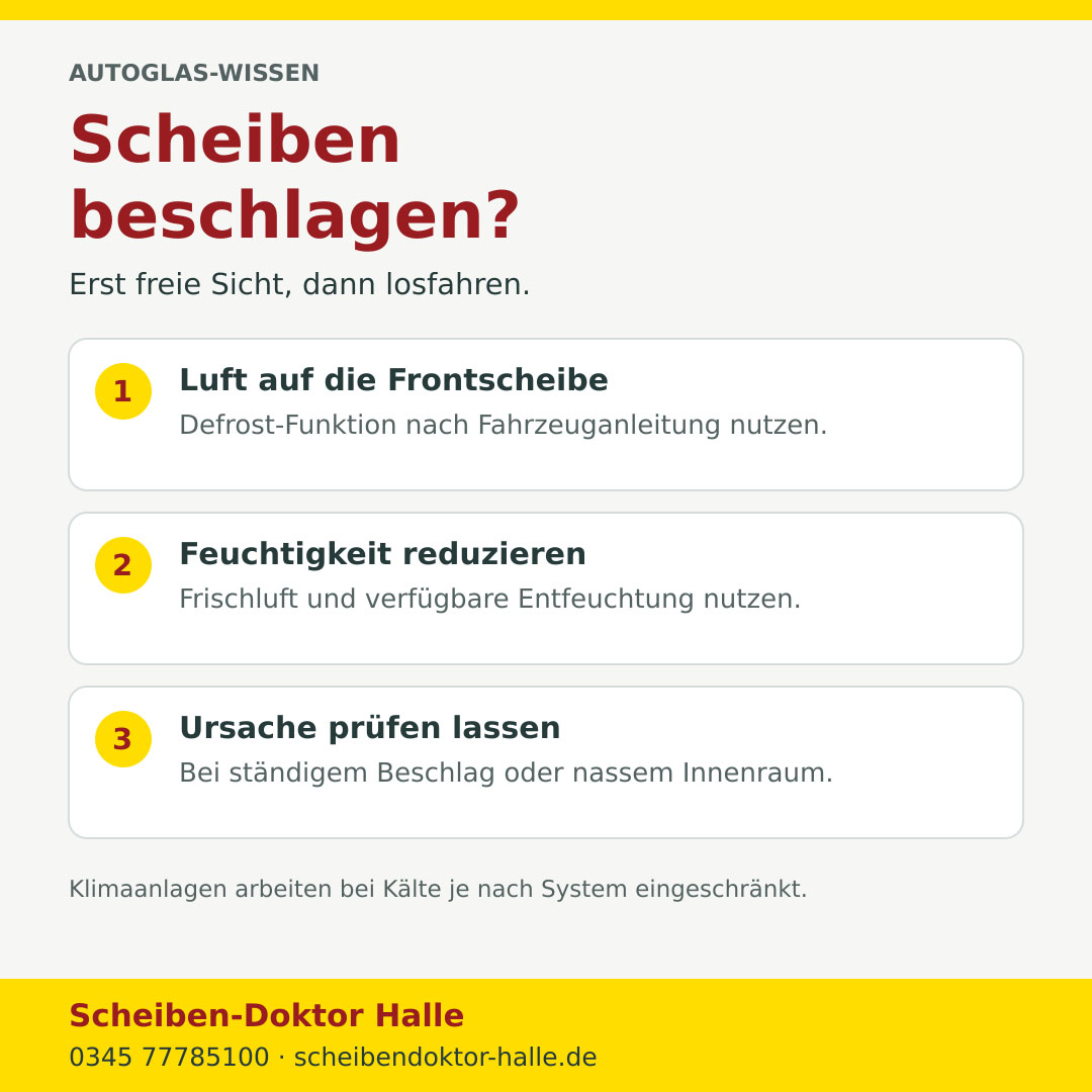 Beschlagene Autoscheiben: Was hilft und wann prüfen lassen?
